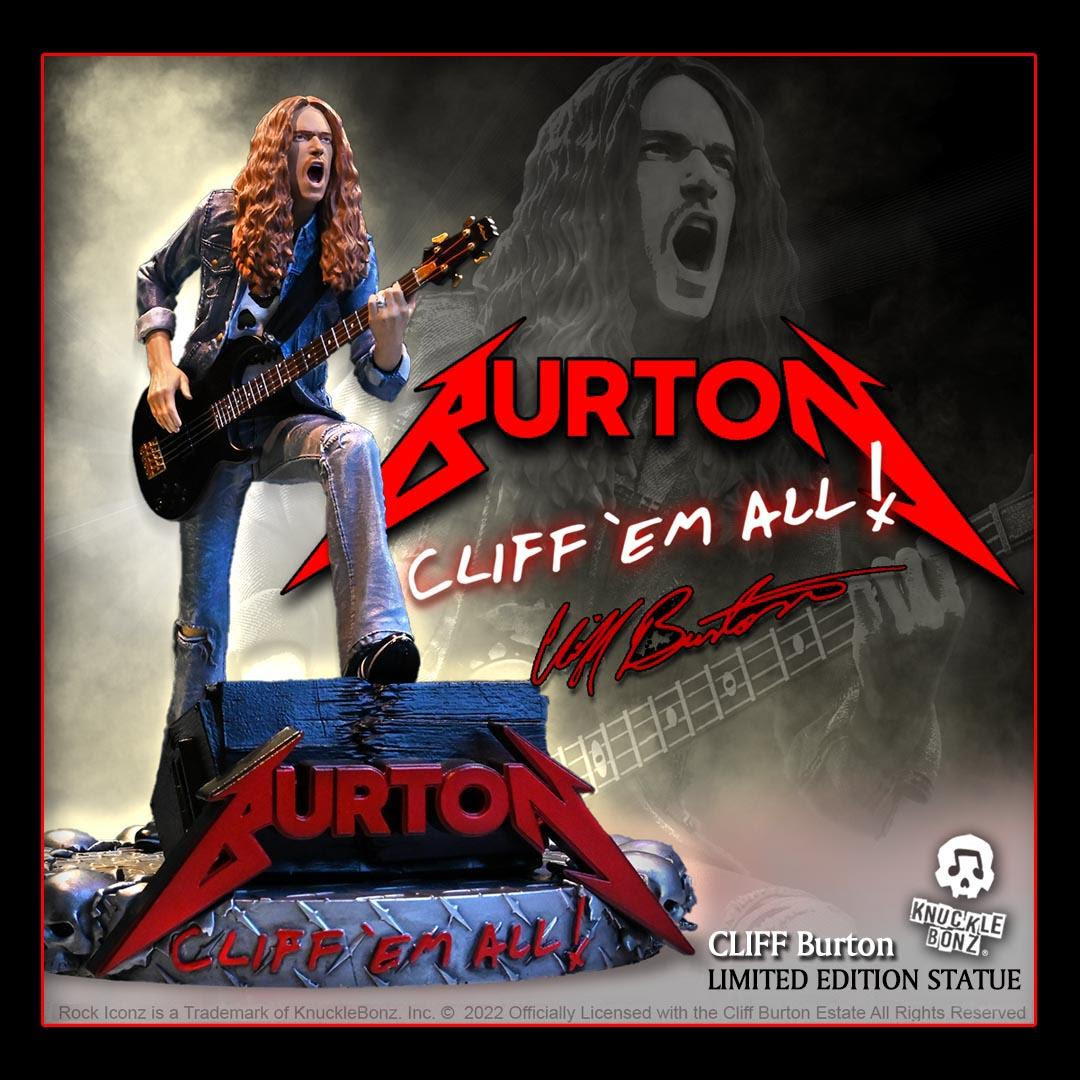 【名入れ無料】 Get to Burton Cliff Metallica's a Iconz Rock KnuckleBonz New スノーボード