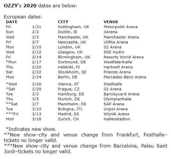 Judas Priest 2020 Tour Ozzy and Judas Priest Tour 2020 new dates ghostcultmag | Ghost Judas Priest 2020 Tour Ozzy and Judas Priest Tour 2020 new dates ghostcultmag | Ghost