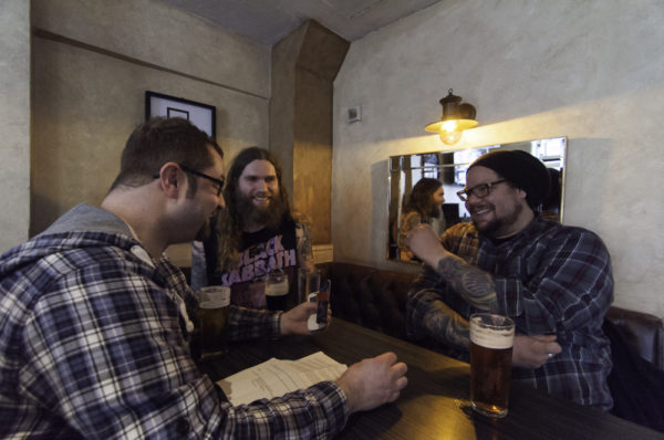 Paul Quinn, Oliver Irongiant and Ethan McCarthy. Photo by Rich Price